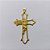 ACESSÓRIO NO BRUTO PRONTO PARA O BANHO(CX88) - (3.1210) PINGENTE CRUCIFIXO VAZADO 27X43MM - COMPOSIÇÃO: 100% LATÃO - PESO TOTAL 1,1GR - BRU0002838 - Imagem 2