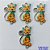 ACESSÓRIO NO BRUTO PRONTO PARA O BANHO(CX88) - PINGENTE GATINHO AMARELO 14X24MM - COMPOSIÇÃO: ALTA FUSÃO - PESO TOTAL 1,3GR - BRU0002858 - Imagem 1
