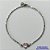 PULSEIRA EM AÇO INOXIDÁVEL - (ACO1012) PULSEIRA TIJOLINHO COM PINGENTE CORAÇÃO EM ZIRCÔNIA ROSA 7MM - TAMANHO 18CM - FECHO LAGOSTA - COMPOSIÇÃO: AÇO INOXIDÁVEL - AÇO1447 - Imagem 1