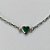PULSEIRA EM AÇO INOXIDÁVEL - (ACO1012) PULSEIRA TIJOLINHO COM PINGENTE CORAÇÃO EM ZIRCÔNIA VERDE 7MM - TAMANHO 18CM - FECHO LAGOSTA - COMPOSIÇÃO: AÇO INOXIDÁVEL - AÇO1448 - Imagem 2