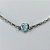 PULSEIRA EM AÇO INOXIDÁVEL - (ACO1012) PULSEIRA TIJOLINHO COM PINGENTE CORAÇÃO EM ZIRCÔNIA AZUL 7MM - TAMANHO 18CM - FECHO LAGOSTA - COMPOSIÇÃO: AÇO INOXIDÁVEL - AÇO1449 - Imagem 2
