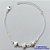 PULSEIRA FOLHEADA A PRATA COM 50 MILÉSIMOS + VERNIZ DIAMOND - PULSEIRA COM CONCHAS - TAMANHO: 16CM + EXTENSOR E FECHO LAGOSTA PRA062 - Imagem 1