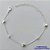 PULSEIRA FOLHEADA A PRATA COM 50 MILÉSIMOS + VERNIZ DIAMOND - PULSEIRA COM CORAÇÕES E PÉROLAS - TAMANHO: 15CM + EXTENSOR E  FECHO LAGOSTA PRA072 - Imagem 1