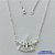 GARGANTILHA FOLHEADA A PRATA COM 50 MILÉSIMOS + VERNIZ DIAMOND - GARGANTILHA CORRENTE CADEADO 45CM PINGENTE NOSSA SENHORA APARECIDA COM MICRO ZIRCÔNIAS CRISTAL 27X18MM E FECHO LAGOSTA PRA079 - Imagem 1