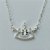 GARGANTILHA FOLHEADA A PRATA COM 50 MILÉSIMOS + VERNIZ DIAMOND - GARGANTILHA CORRENTE CADEADO 45CM PINGENTE NOSSA SENHORA APARECIDA COM MICRO ZIRCÔNIAS CRISTAL 27X18MM E FECHO LAGOSTA PRA079 - Imagem 2