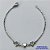 PULSEIRA EM AÇO INOXIDÁVEL - (ACO1012) - PULSEIRA COM CORAÇÃO EM ZIRCÔNIA CRISTAL - TAMANHO 17CM - FECHO LAGOSTA - COMPOSIÇÃO: AÇO INOXIDÁVEL - AÇO1477 - Imagem 1