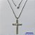 GARGANTILHA EM AÇO INOXIDÁVEL(CX89) - (ACO1035) - GARGANTILHA (1035) PINGENTE CRUCIFIXO IMAGEM JESUS CRISTO 28X43MM (E1310)- TAMANHO 50CM - FECHO LAGOSTA - COMPOSIÇÃO: AÇO INOXIDÁVEL - AÇO1481 - Imagem 1