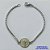 PULSEIRA EM AÇO INOXIDÁVEL  (CX89)- (ACO1035) - PULSEIRA COM MEDALHA SÃO BENTO 12MM (E1168)- TAMANHO 17CM - FECHO LAGOSTA - COMPOSIÇÃO: AÇO INOXIDÁVEL - AÇO1485 - Imagem 1