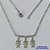 GARGANTILHA EM AÇO INOXIDÁVEL - (ACO03C) - GARGANTILHA PINGENTE CANGA 3 MENINAS - TAMANHO 45CM - FECHO LAGOSTA - COMPOSIÇÃO: AÇO INOXIDÁVEL - AÇO1489 - Imagem 1