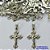 PINGENTE EM AÇO INOXIDÁVEL (CX89) - PINGENTE CRUCIFIXO 13X20MM (E0166) - COMPOSIÇÃO: AÇO INOXIDÁVEL - AÇO1500 - Imagem 1