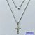 GARGANTILHA EM AÇO INOXIDÁVEL (CX89) -  GARGANTILHA (E0166) COM PINGENTE CRUCIFIXO 13X20MM- TAMANHO - 50CM -  + EXTENSOR COMPOSIÇÃO: AÇO INOXIDÁVEL - AÇO1505 - Imagem 1