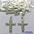 PINGENTE EM AÇO INOXIDÁVEL (CX89) -  GARGANTILHA (E0994) CRUCIFIXO ESCRITO JESUS 22X30MM- COMPOSIÇÃO: AÇO INOXIDÁVEL - AÇO1506 - Imagem 1