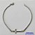 PULSEIRA EM AÇO INOXIDÁVEL (CX89) (AÇO1035) - PULSEIRA EM AÇO INOXÍDAVEL (E1303) CRUCIFIXO - TAMANHO- 19CM - COMPOSIÇÃO: AÇO INOXIDÁVEL - AÇO1508 - Imagem 1