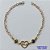 PULSEIRA NO BRUTO PRONTO PARA O BANHO (CX90) - PULSEIRA CORAÇÃO LOVE E OLHOS GREGOS- TAMANHO 18CM - PESO 2,4GR - FECHO LAGOSTA - BRU13580 - Imagem 1
