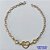 PULSEIRA NO BRUTO PRONTO PARA O BANHO (CX90)- PULSEIRA CORAÇÃO VAZADO ESCRITO LOVE E PEDRA CRISTAL- TAMANHO 18CM - PESO 3,1GR - FECHO LAGOSTA - BRU13585 - Imagem 1