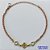 PULSEIRA NO BRUTO PRONTO PARA O BANHO(CX90) - PULSEIRA VAN CLEFF COM PEDRA CRISTAL - TAMANHO 18CM - PESO 3,1GR - FECHO LAGOSTA - BRU13586 - Imagem 1