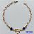 PULSEIRA NO BRUTO PRONTO PARA O BANHO(CX94) - PULSEIRA VAN CLEFF COM PEDRA AZUL- TAMANHO 18CM - PESO 1,7GR - FECHO LAGOSTA - BRU13588 - Imagem 1