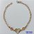 PULSEIRA NO BRUTO PRONTO PARA O BANHO(CX94) - PULSEIRA CORAÇÃO VAZADO LOVE E STRASS - TAMANHO 18CM - PESO 2,4GR - FECHO LAGOSTA - BRU13593 - Imagem 1