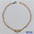 PULSEIRA NO BRUTO PRONTO PARA O BANHO(CX94)- PULSEIRA CORAÇÃO VAZADO AMOR - TAMANHO 18CM - PESO 2,1GR - FECHO LAGOSTA - BRU13594 - Imagem 1