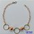PULSEIRA NO BRUTO PRONTO PARA O BANHO(CX92) - PULSEIRA CÍRCULOS VAZADOS - TAMANHO 18CM - PESO 2,3GR - FECHO LAGOSTA - BRU13595 - Imagem 1