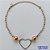 PULSEIRA NO BRUTO PRONTO PARA O BANHO (CX94)- PULSEIRA CORAÇÃO VAZADO - TAMANHO 18CM - PESO 2,3GR - FECHO LAGOSTA - BRU13596 - Imagem 1