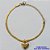 PULSEIRA EM AÇO INOXIDÁVEL DOURADA - (LB359002) PULSEIRA COM PINGENTE CORAÇÃO DUPLO 13MM - TAMANHO: 18CM + EXTENSOR - COMPOSIÇÃO: AÇO INOXIDÁVEL - AÇO1511 - Imagem 1