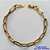 PULSEIRA EM AÇO INOXIDÁVEL DOURADA - (LB086380) PULSEIRA 7MM - TAMANHO: 22CM - COMPOSIÇÃO: AÇO INOXIDÁVEL - AÇO1514 - Imagem 1