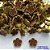 BRINCO NO BRUTO PRONTO PARA O BANHO(CX101) -  BRINCO DE PINO TIPO VAN CLEEF MARROM 14X14MM - PESO: 2,6GR - COMPOSIÇÃO LATÃO E RESINA - BRU13621 - Imagem 1