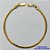 PULSEIRA EM AÇO INOXIDÁVEL DOURADA - (LB086103) LARGURA 2MM - TAMANHO: 18CM FECHO GAVETA  - COMPOSIÇÃO: AÇO INOXIDÁVEL - AÇO1517 - Imagem 1