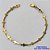 PULSEIRA EM AÇO INOXIDÁVEL DOURADA - (LB086062) -  PULSEIRA COM CRUCIFIXOS TAMANHO: 18CM - COMPOSIÇÃO: AÇO INOXIDÁVEL - AÇO1520 - Imagem 1