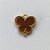 ACESSÓRIO NO BRUTO PRONTO PARA O BANHO - PINGENTE TIPO VAN CLEEF BORBOLETA MARRON COM DUAS ARGOLINHAS- COMPOSIÇÃO: LATÃO / VIDRO - TAMANHO 10MM -  (VENDIDO POR UNIDADE) PESO TOTAL 0,8GR - BRU0002900 - Imagem 2