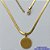 GARGANTILHA EM AÇO INOXIDÁVEL DOURADO(LB026447) - GARGANTILHA COM CORRENTE LACRAIA NOSSA SÃO BENTO 17MM FECHO LAGOSTA + EXTENSOR - TAMANHO: 40CM - COMPOSIÇÃO: AÇO INOXIDÁVEL - AÇO1562 - Imagem 1