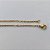 CORRENTE EM AÇO INOXIDÁVEL DOURADO - (LB062035) - CORRENTE CADEADO PACOTE C/12 UNIDADES 45CM FECHO LAGOSTA COMPOSIÇÃO: AÇO INOXIDÁVEL - AÇO1567 - Imagem 2