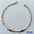 PULSEIRA PRONTO PARA O BANHO(CX96) - PULSEIRA COM PEDRAS CRISTAIS VERMELHAS TAMANHO 19CM - PESO TOTAL 1,7GR - BRU13647 - Imagem 1