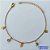 PULSEIRA PRONTO PARA O BANHO(CX96) - PULSEIRA COM STRASS E CORAÇÕES + EXTENSOR TAMANHO 17CM - PESO TOTAL 3,2GR - BRU13657 - Imagem 1