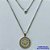GARGANTILHA EM AÇO INOXIDÁVEL(CX96) -  GARGANTILHA 50CM (ACO1035) PINGENTE ESPÍRITO SANTO 20MM  FECHO LAGOSTA COMPOSIÇÃO: AÇO INOXIDÁVEL - AÇO1590 - Imagem 1