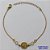 PULSEIRA PRONTA PARA O BANHO - (CX.50) PULSEIRA COM STRASS E PINGENTE REDONDO FÉ - TAMANHO 16CM + EXTENSOR - PESO TOTAL 1,7GR - BRU13668 - Imagem 1
