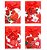 SACOLA EMBALAGEM DE PRESENTE JOIAS COM VELCRO E LACINHO - VERMELHO COM ROSA E CORAÇÕES - TAMANHO: 7,5x10,5x4CM - (VENDIDO POR UNIDADE) - BRU0002908 - Imagem 3