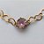 PULSEIRA NO BRUTO PRONTO PARA BANHO - PULSEIRA COM CORRENTE CORAÇÃO 6MM E PINGENTE EM ZIRCÔNIA ROSA 10MM COM BASE EM ALTA FUSÃO - TAMANHO: 18CM + EXTENSOR - PESO: 4,2GR -  BRU13715 - Imagem 2