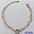 PULSEIRA NO BRUTO PRONTO PARA BANHO - PULSEIRA COM CORRENTE CORAÇÃO 6MM E PINGENTE EM ZIRCÔNIA ROSA 10MM COM BASE EM ALTA FUSÃO - TAMANHO: 18CM + EXTENSOR - PESO: 4,2GR -  BRU13715 - Imagem 1