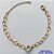 PULSEIRA NO BRUTO PRONTO PARA BANHO - PULSEIRA COM CORRENTE CORAÇÃO 6MM E PINGENTE EM ZIRCÔNIA CRISTAL 10MM COM BASE EM ALTA FUSÃO - TAMANHO: 18CM + EXTENSOR - PESO: 4,2GR -  BRU13717 - Imagem 1