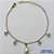 PULSEIRA NO BRUTO PRONTA PARA O BANHO - PULSEIRA COM PÉROLAS FORMATO GOTA E STRASS - TAMANHO 18CM + EXTENSOR - PESO 1,8GR E FECHO LAGOSTA - BRU13803 - Imagem 1