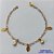 PULSEIRA NO BRUTO PRONTA PARA O BANHO(CX101) - PULSEIRA COM PÉROLAS E FOLHAS - TAMANHO 18CM - PESO 1,7GR - BRU13805 - Imagem 1