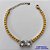 PULSEIRA NO BRUTO PRONTO PARA O BANHO - PULSEIRA QUADRADINHA 4MM - TAMANHO: 18CM + EXTENSOR COM 2 PINGENTES EM ZIRCÔNIAS REDONDAS CRISTAIS 12MM - PESO TOTAL 12,6GR - BRU13862 - Imagem 1
