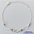PULSEIRA FOLHEADO A PRATA COM 50 MILÉSIMOS + VERNIZ DIAMOND - PULSEIRA 17CM STRASS E DETALHES VAZADOS + EXTENSOR FECHO LAGOSTA   - PRA092 - Imagem 1