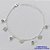 PULSEIRA FOLHEADO A PRATA COM 50 MILÉSIMOS + VERNIZ DIAMOND - PULSEIRA 17CM STRASS E CORAÇÕES DESENHADOS + EXTENSOR FECHO LAGOSTA   - PRA094 - Imagem 1