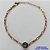 PULSEIRA NO BRUTO PRONTO PARA BANHO - PULSEIRA COM PINGENTE EM ZIRCÔNIA LILÁS 10MM COM BASE EM ALTA FUSÃO - TAMANHO: 18CM + EXTENSOR - PESO: 3,7GR -  BRU13882 - Imagem 1