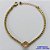 PULSEIRA NO BRUTO PRONTO PARA O BANHO - PULSEIRA QUADRADINHA 2MM - TAMANHO: 18CM + EXTENSOR COM PINGENTE EM ZIRCÔNIA REDONDA SALMÃO 10MM - PESO TOTAL 7,0GR - BRU13893 - Imagem 1