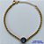 PULSEIRA NO BRUTO PRONTO PARA O BANHO - PULSEIRA QUADRADINHA 2MM - TAMANHO: 18CM + EXTENSOR COM PINGENTE EM ZIRCÔNIA REDONDA LILÁS 10MM - PESO TOTAL 7,0GR - BRU13896 - Imagem 1