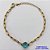 PULSEIRA NO BRUTO PRONTO PARA O BANHO - PULSEIRA 4MM - TAMANHO: 18CM + EXTENSOR COM PINGENTE EM ZIRCÔNIA REDONDA AZUL 10MM - PESO TOTAL 5,1GR - BRU13901 - Imagem 1
